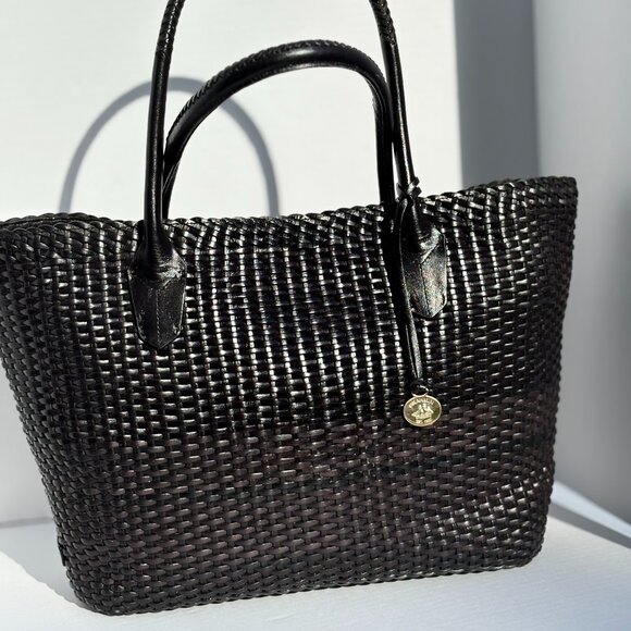 Brahmin Woven Leather Tote - Picture 1 of 6